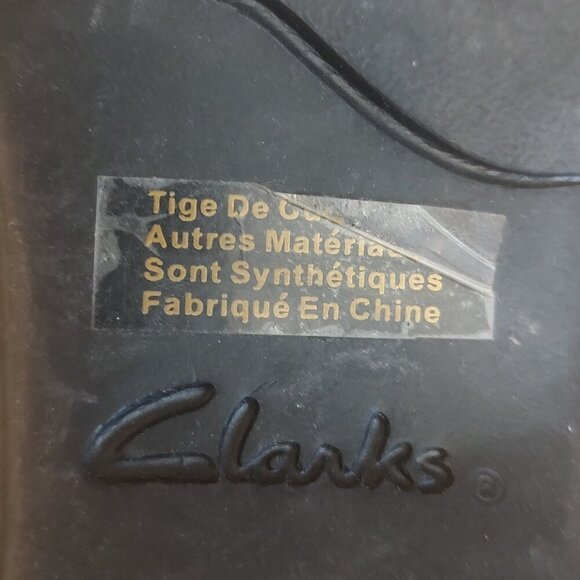 CLARKS BENDABLES LEATHER WEDGE SANDALS - Picture 6 of 7